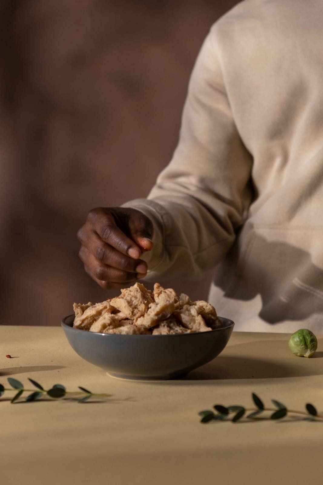Proteína texturizada de soja em bifes